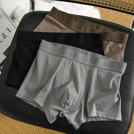 Men's Pure Cotton Retro Mid-rise Comfortable Breathable Boxer Briefs