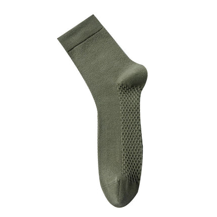 Wholesale Men's Summer Anti-odor Antibacterial and Sweat-absorbent Cotton Mid-calf Socks