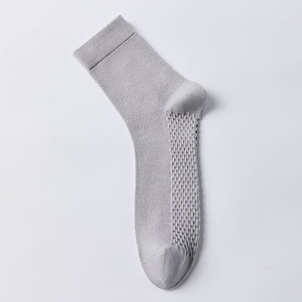 Wholesale Men's Summer Anti-odor Antibacterial and Sweat-absorbent Cotton Mid-calf Socks