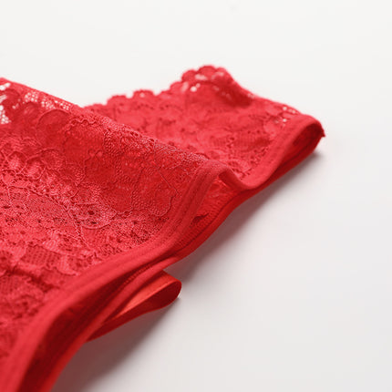 Wholesale Ladies Sexy Panties Women's Mid Waist Cotton Crotch Lace Stitching Briefs