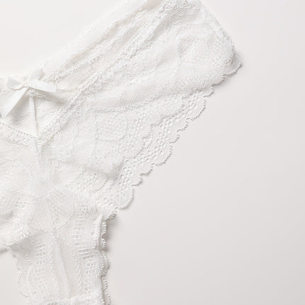 Wholesale Women's Low Waist Lace Temptation Sports Breathable Cotton Crotch Briefs