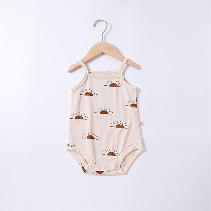 Newborn Summer Sling Thin Babygrow Infant Cotton Triangle Romper Onesie