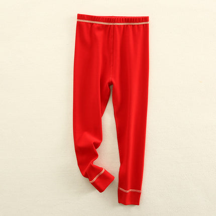 Wholesale Kids Fall Winter Warm Brushed High Waist Thickened Long Johns