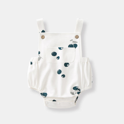 Wholesale Spring Organic Cotton Baby Clothes Overalls Baby Rompers Newborn Bodysuits