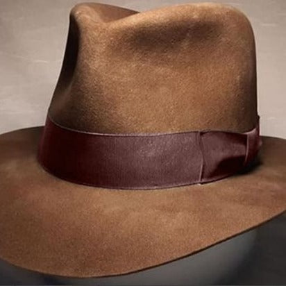 Wholesale Autumn and Winter Woolen Cowboy Hat Bow Men's Jazz Hat