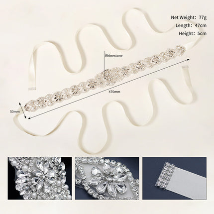 Bridal Waist Accessories Elegant Luxury Rhinestone Wedding Dress Belt