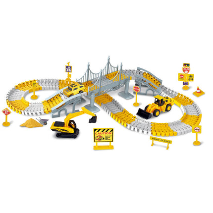 Kids Electric Rail Car Toy Slide Train Educational Car 2-4 Years Old Baby Roller Coaster