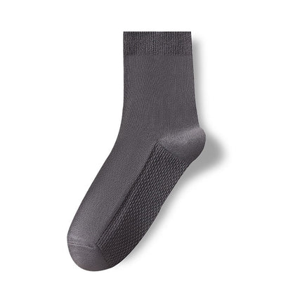 Wholesale Men's Autumn Winter Antibacterial Deodorant Casual Cotton Mid-calf Socks