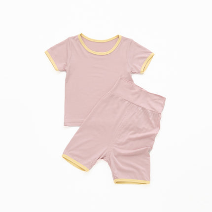 Wholesale Newborn Clothes Baby Summer Suit Modal Ice Silk Short-sleeved Two Piece Set