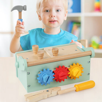 Children's Wooden Screw-twisting and Disassembling Nut Portable Tool Box Educational Toy