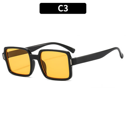 Men's and Women's Square Frames Retro Fashion Personality Sunglasses