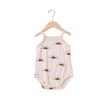 Newborn Summer Sling Thin Babygrow Infant Cotton Triangle Romper Onesie