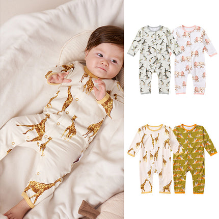 Newborn Baby Babygrow Cotton Onesies Long Sleeve Rompers