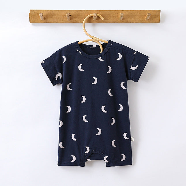 Wholesale Infants Baby Summer Short-sleeved Printed Rompers