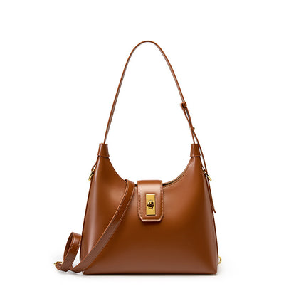 Women's Leather Shoulder Bag Genuine Leather Retro Tote Bag