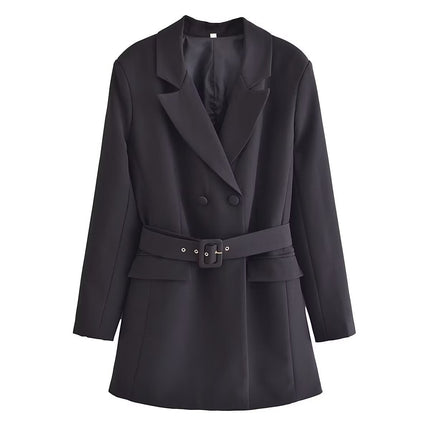 Wholesale Women's Spring Summer Casual Belted Blazer