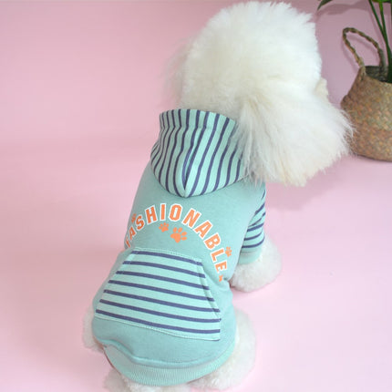 Pet Hoodies Dog Autumn Clothes Teddy Bichon Small Dog Hooded Printed Casual Wear Dog Bipeds