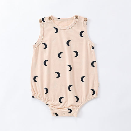 Infant and Toddler Summer Pure Cotton Sleeveless Triangle Bodysuit