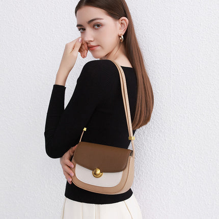 Summer Saddle Bag High-end Textured Shoulder Mini Crossbody Bag