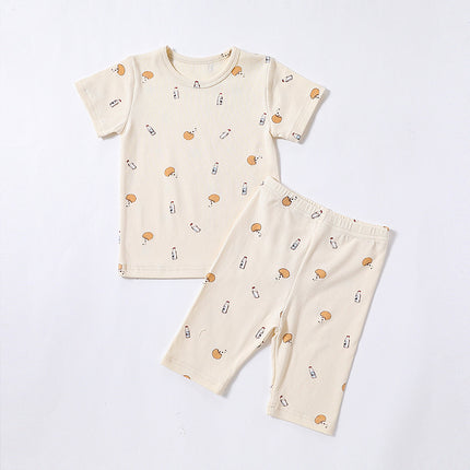 Wholesale Baby Summer Cotton Short Sleeve Two-Piece Set