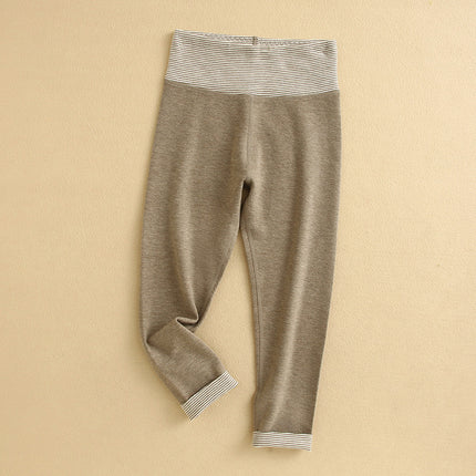 Wholesale Kids Fall Winter Warm Brushed High Waist Thickened Long Johns