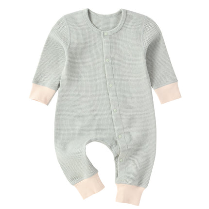 Infants Baby Waffle Onesies Babygrow Newborn Bodysuits