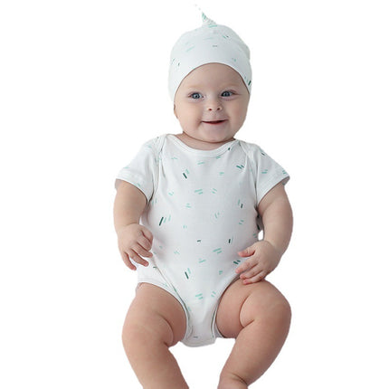 Newborn Baby Bodysuits Thin Onesie Short Sleeveriangle Romper