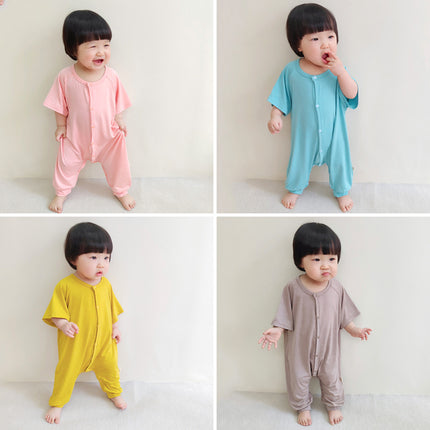 Infant Modal Jumpsuit Newborn Baby Thin Romper Babygrow