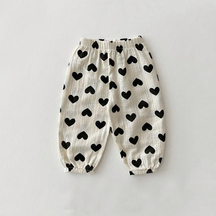 Infant Baby Summer Cotton Gauze Pants