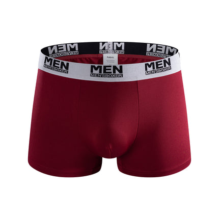 Men's Yummy Weave Belt Boxer Briefs Milk Silk Quick-drying Underwear