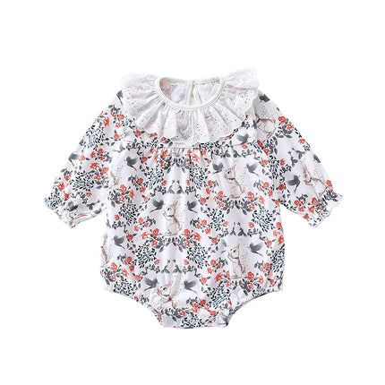 Infant Spring Fall Long Sleeve Onesies Newborn Baby Rompers Bodysuit