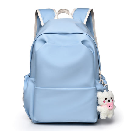 Men's and Women's Casual Backpacks with Cute Pendants for Students Large Capacity Backpacks