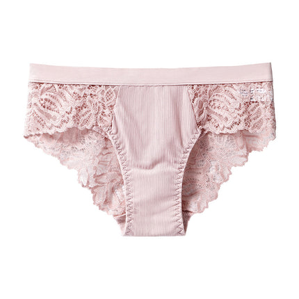 Wholesale Ladies Lace Panties Women's Sexy Low Waist Panties Transparent Hollow Briefs