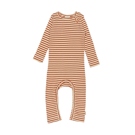 Newborn Baby Romper Jumpsuit Long Sleeve Cotton Striped Babygrow