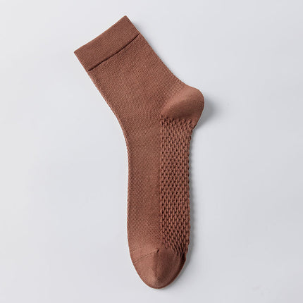 Wholesale Men's Summer Anti-odor Antibacterial and Sweat-absorbent Cotton Mid-calf Socks