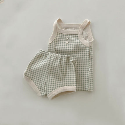 Baby Girl Summer Cute Camisole Suit Infant Sleeveless Shorts Two Piece Set