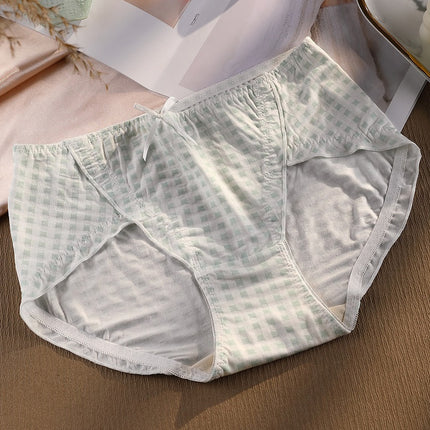 Wholesale Women's Plus Size Modal Silk Cotton Mid-waist Underwear