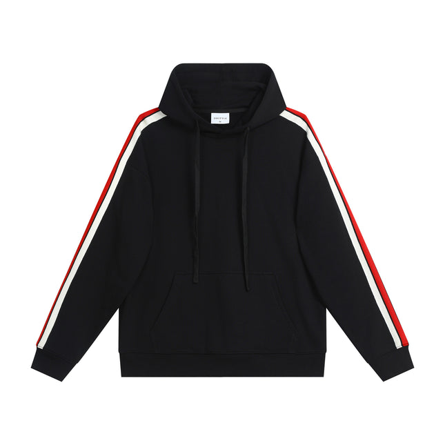 Men's Spring Fall Loose 380g Terry Strap Drop Shoulder Hoodies