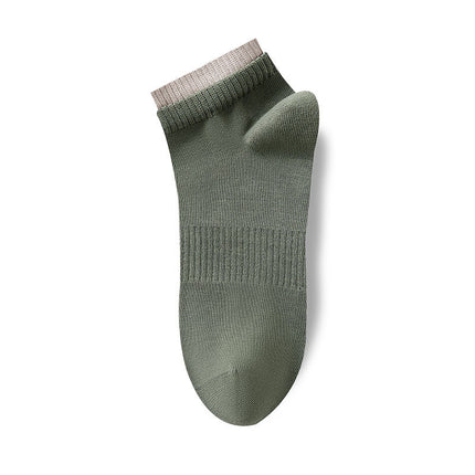 Wholesale Men's Summer Pure Cotton Sports Breathable Mesh Crew Socks