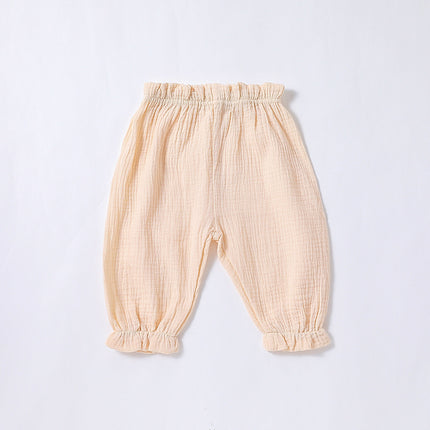 Infant Baby Summer Double Yarn Loose Harem Thin Pants