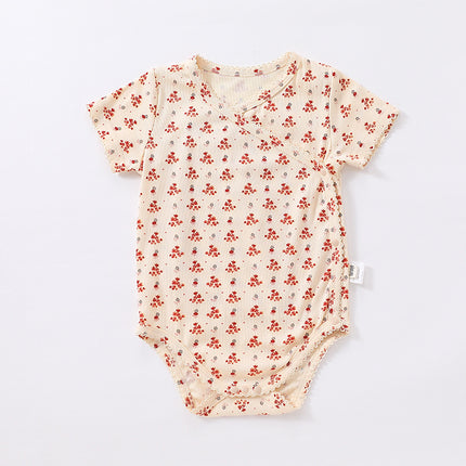 Newborn Baby Side-snap Infant Summer Thin Cotton Triangular Bodysuit