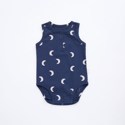 Newborn Summer Sleeveless Siamese Bodysuit Infant Cotton Triangle Romper