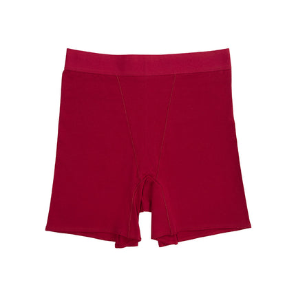 Wholesale Women's Solid Color High Waist Cotton Safety  Boxer Briefs