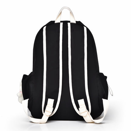 Men's and Women's Casual Backpacks with Cute Pendants for Students Large Capacity Backpacks