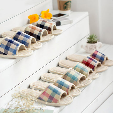 Wholesale Summer Home Non-slip Soft-soled Linen Slippers