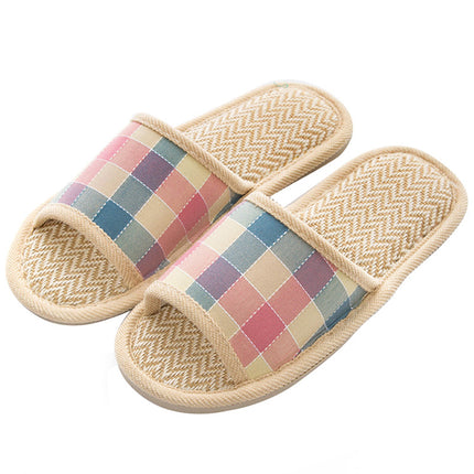 Wholesale Summer Home Non-slip Soft-soled Linen Slippers