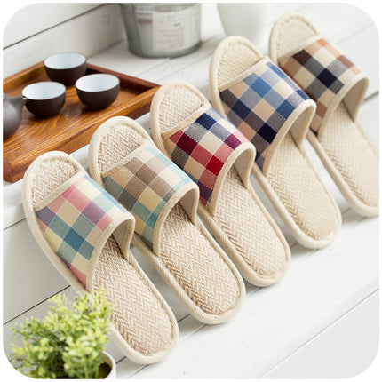 Wholesale Summer Home Non-slip Soft-soled Linen Slippers