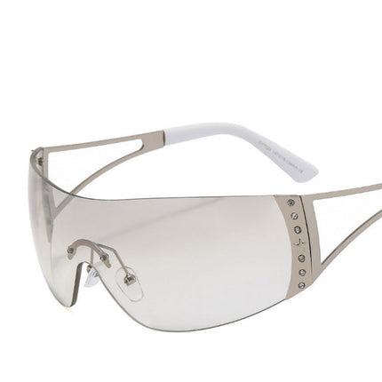 Wholesale Trendy Punk Wraparound Five-pointed Star Sunglasses 
