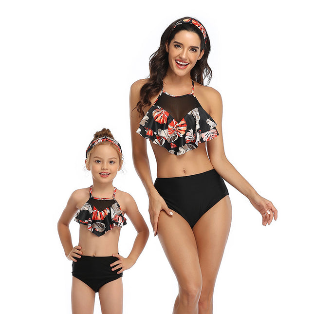 Parent-child Fashion Cute Bikini Two Piece Swimsuit