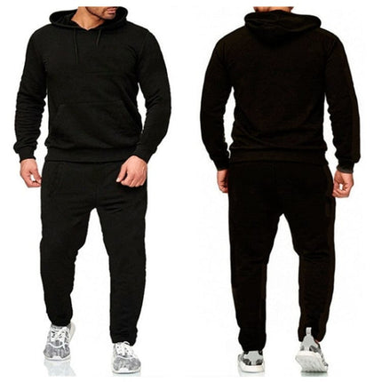 Men's Solid Color Sports Leisure Fleece Hoodies Jacket